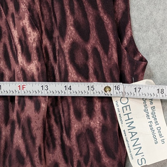 NWT Michael Kors Sheath Dress Purple Animal Print Knee Length Women’s Sz 8 - Picture 10 of 16